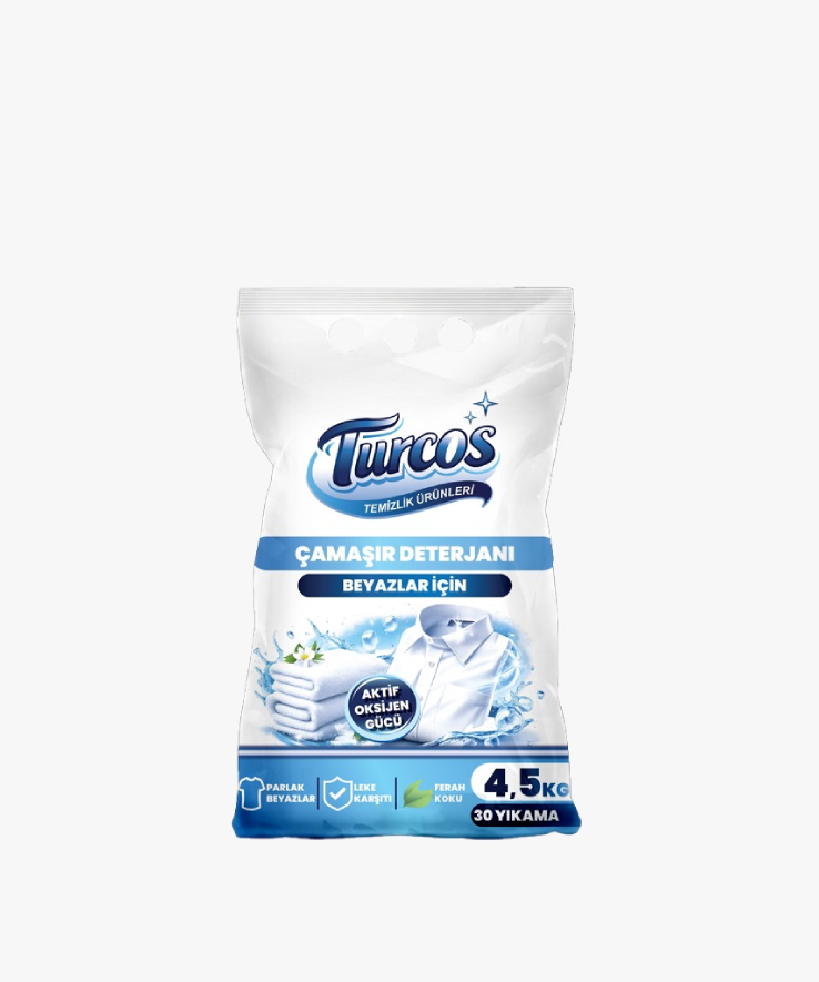Turcos Beyaz Çamaşır Deterjanı (Beyazlar) 4,5KG