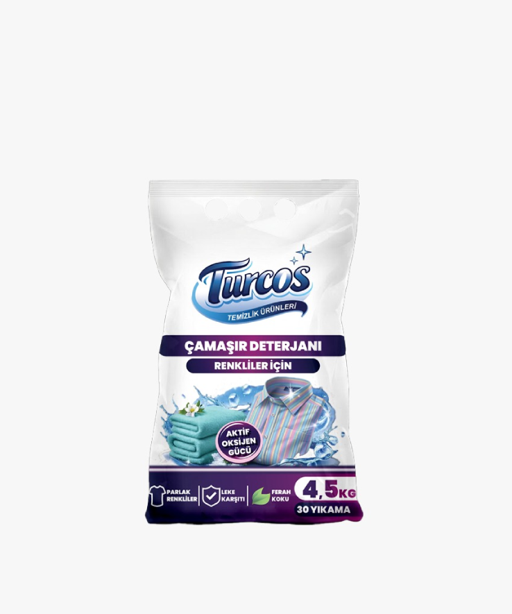 Turcos Beyaz Çamaşır Deterjanı ( Renkliler) 4,5KG